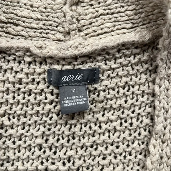Aerie Beige Oversized Cardigan - Picture 6 of 10